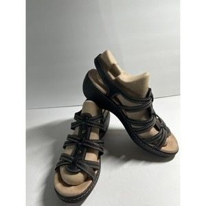 Clarks Collection Ultimate Comfort  Sandals Womens Sz 9.5 Black Leather …